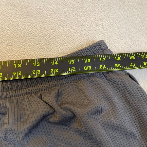 Nordictrack Mens Athletic Shorts Large Gray & Blue With Elastic Waistband - Picture 4 of 11